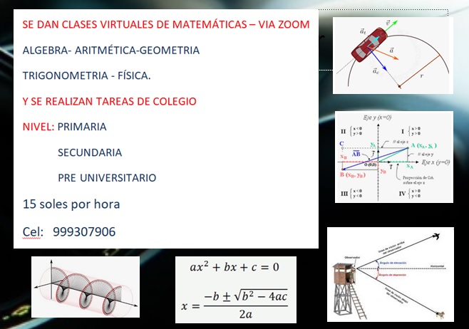 CLASES VIRTUALES DE MATEMATICAS LOS OLIVOS