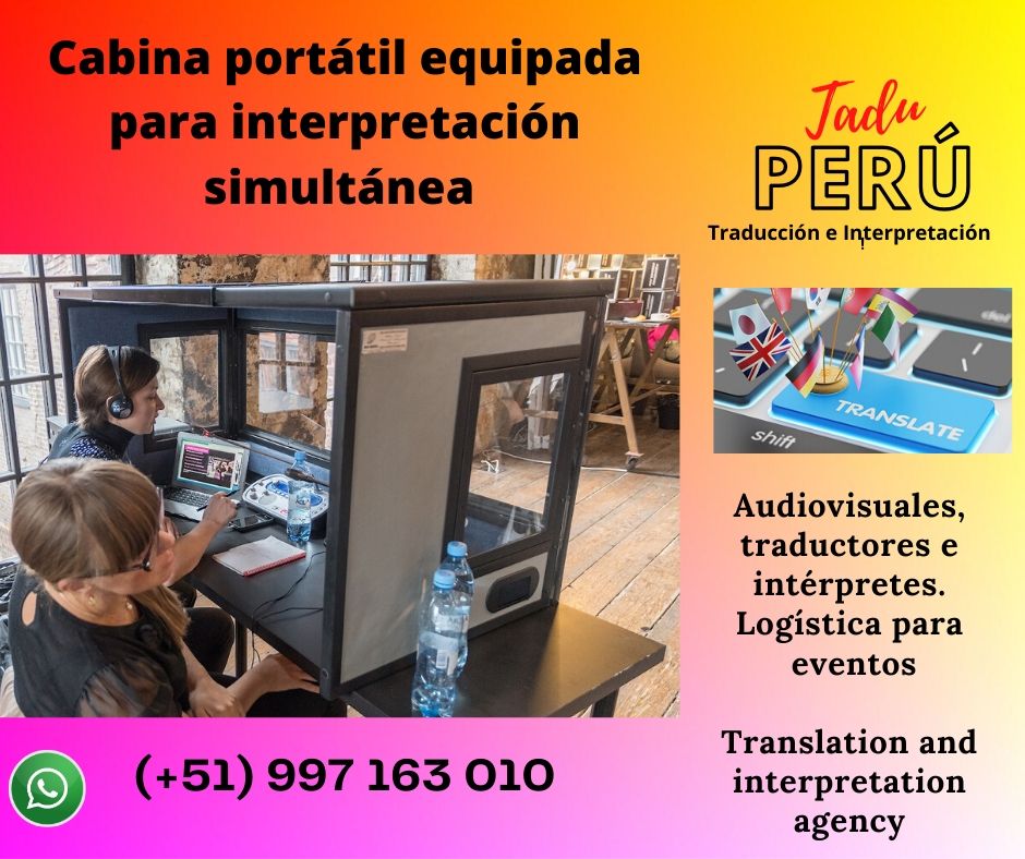 Traducción de idiomas REMOTA Y FISICA. Perú Interpretación.