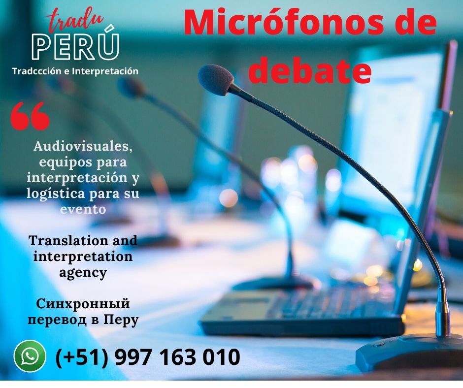 Micrófonos debate para conferencias Perú
