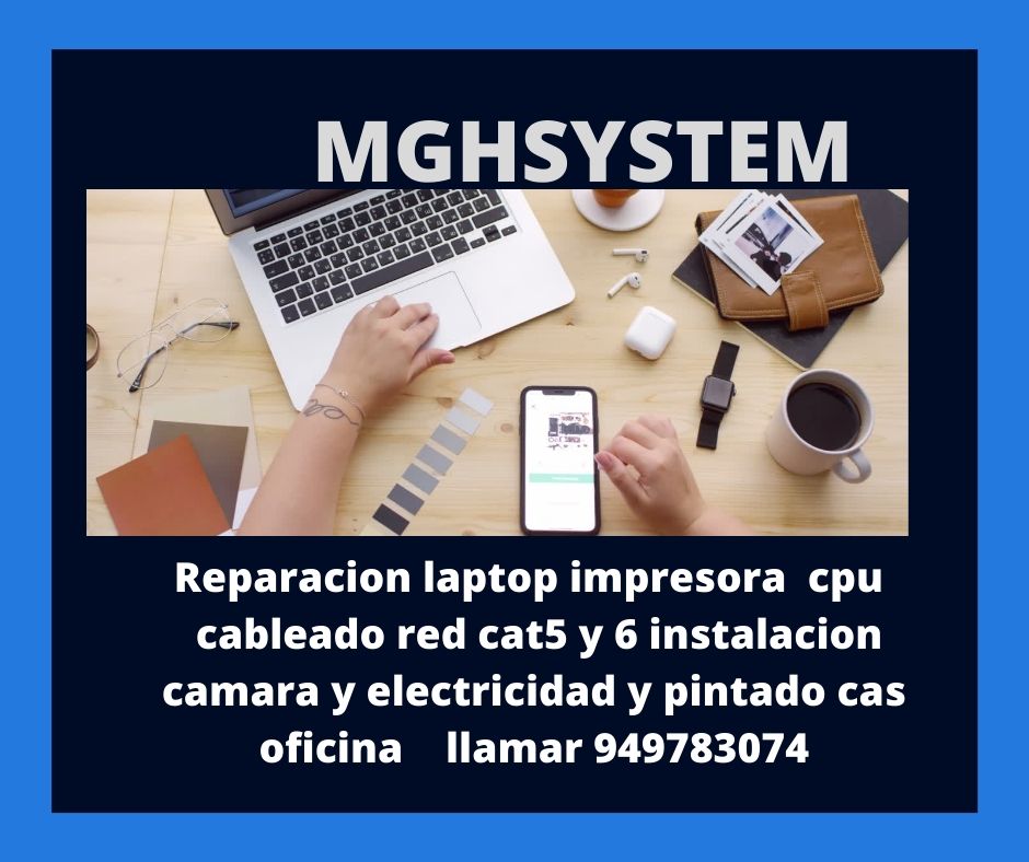 Reparación computadoras laptops impresoras cableado de red