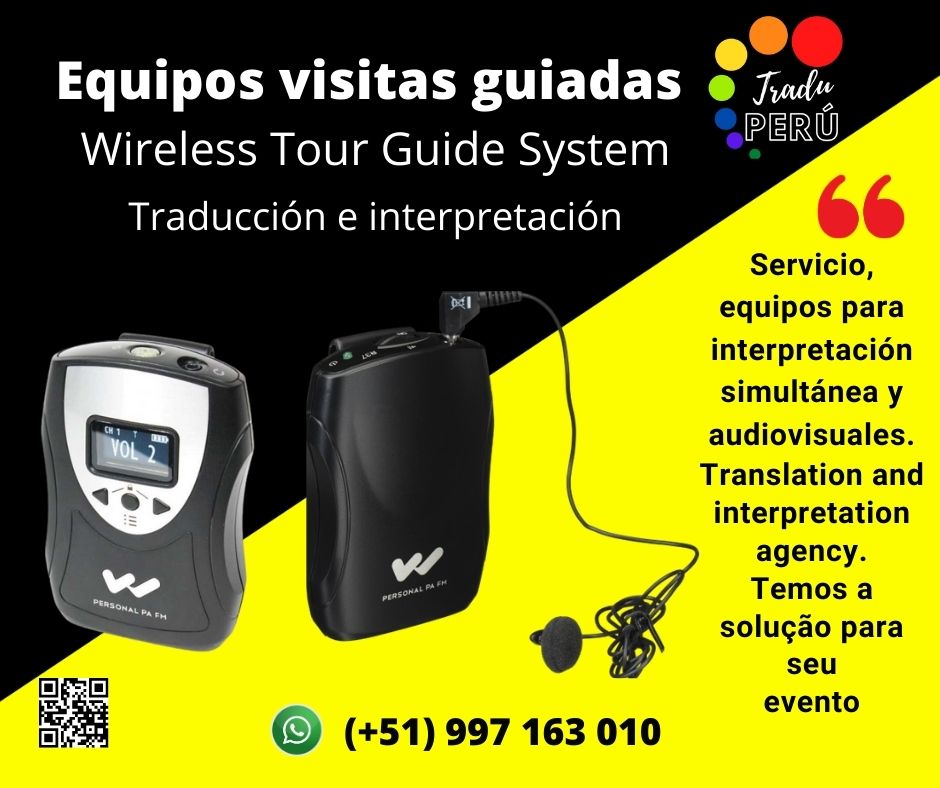 Traductores Ingles, francés portugués/ equipos eventos