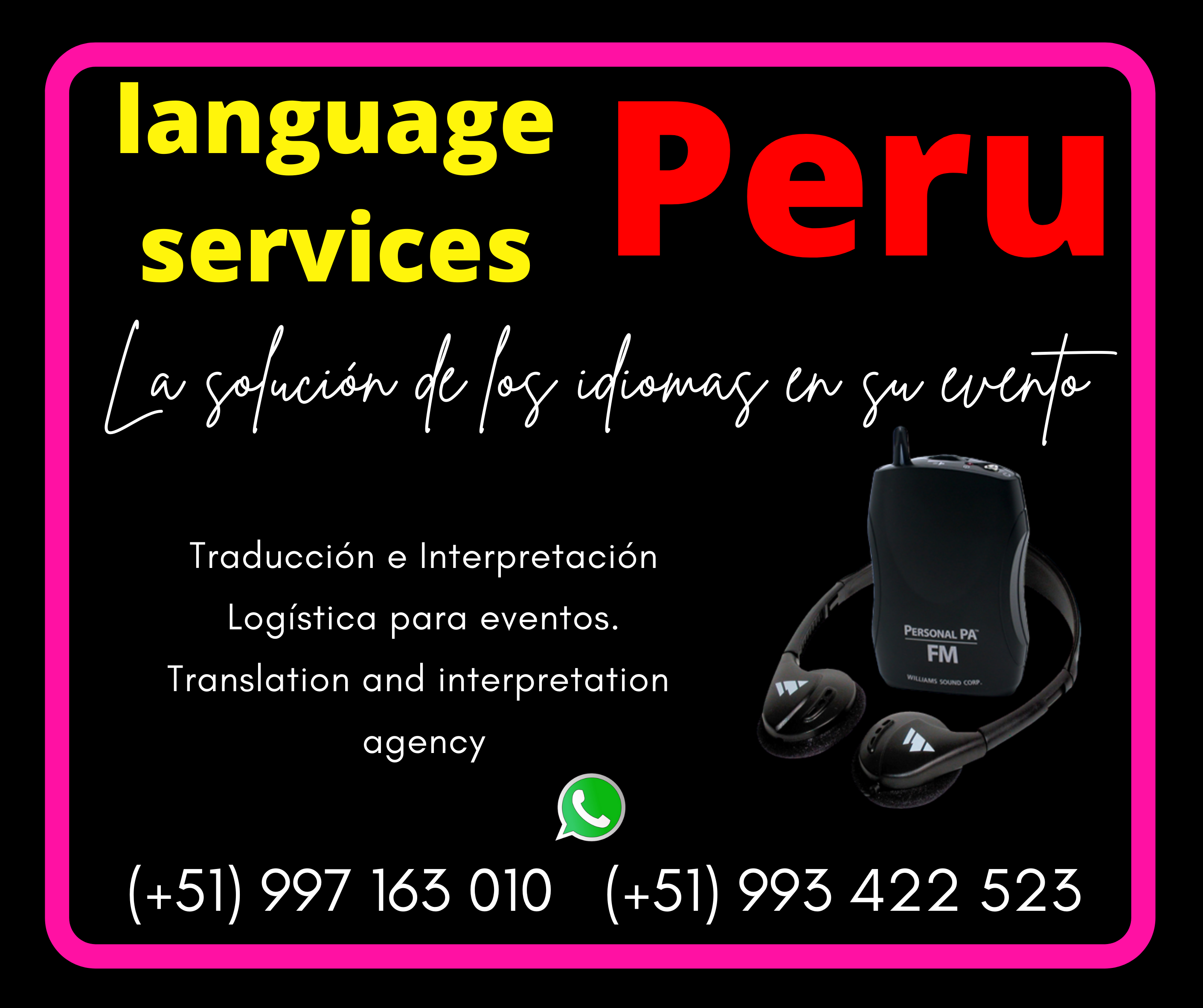Services de traducción: Piura y Chiclayo