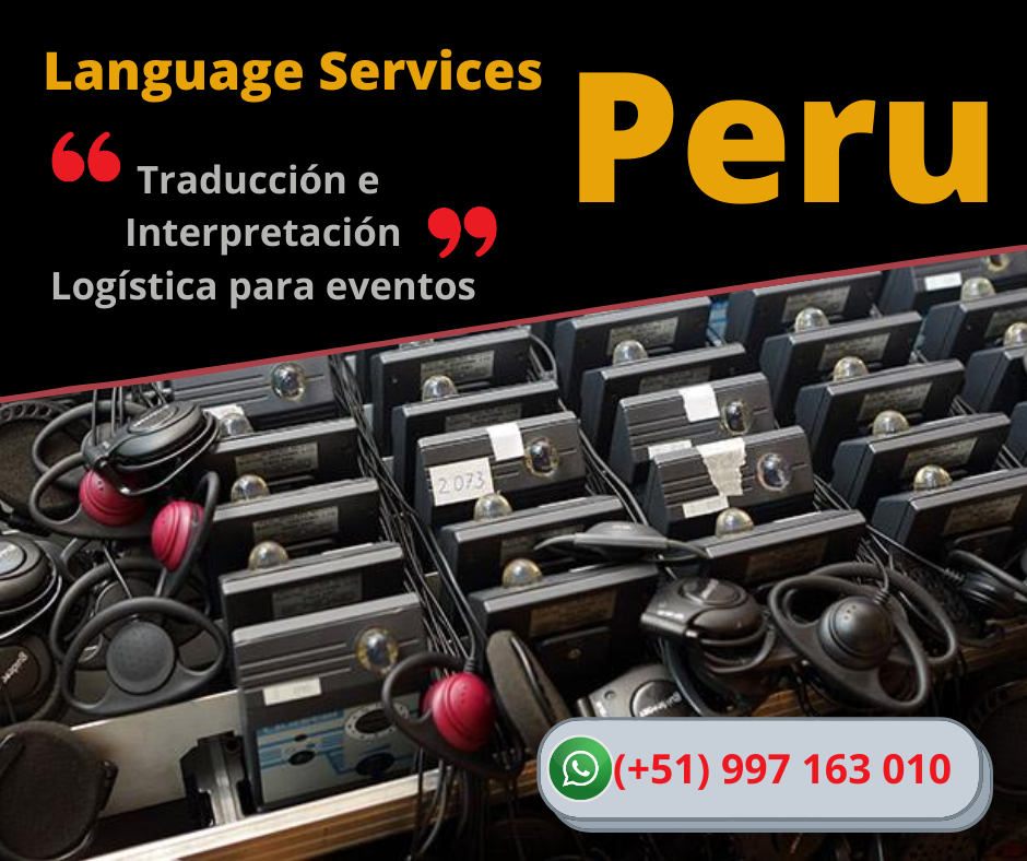 Traducción Inglés equipos Lima, Piura Cusco TRADU PERU