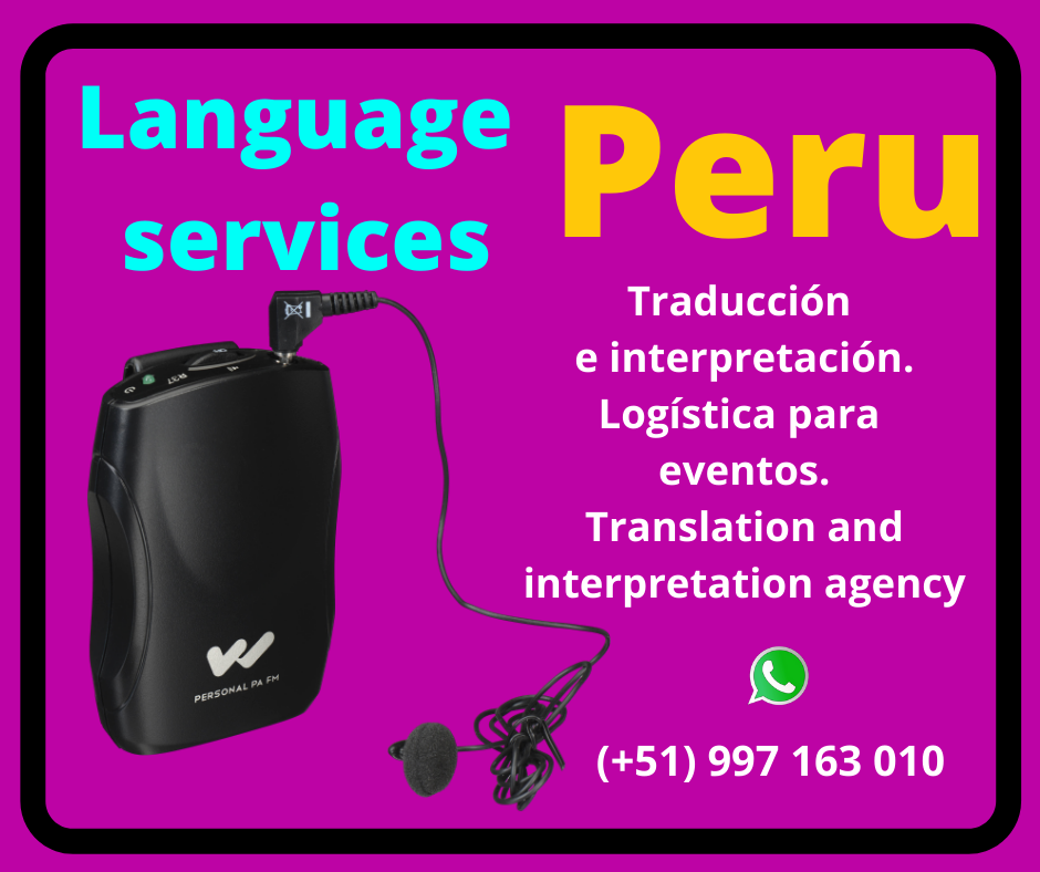 Traducción Inglés equipos Lima, Piura Cusco TRADU PERU