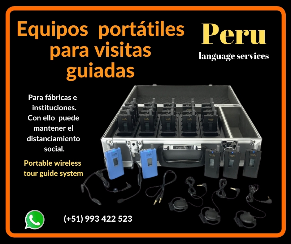 EQUIPOS TRADUCCIÓN SIMULTÁNEA EN PERÚ ✅ C. (+51) 993422523