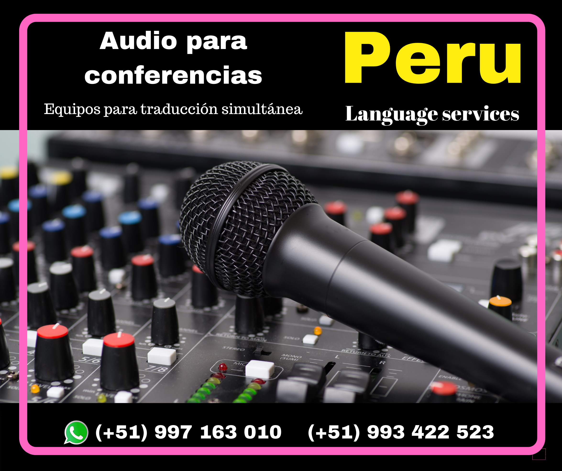 ✅ Equipo sonido conferencias /micrófonos LIMA / c. 997163010