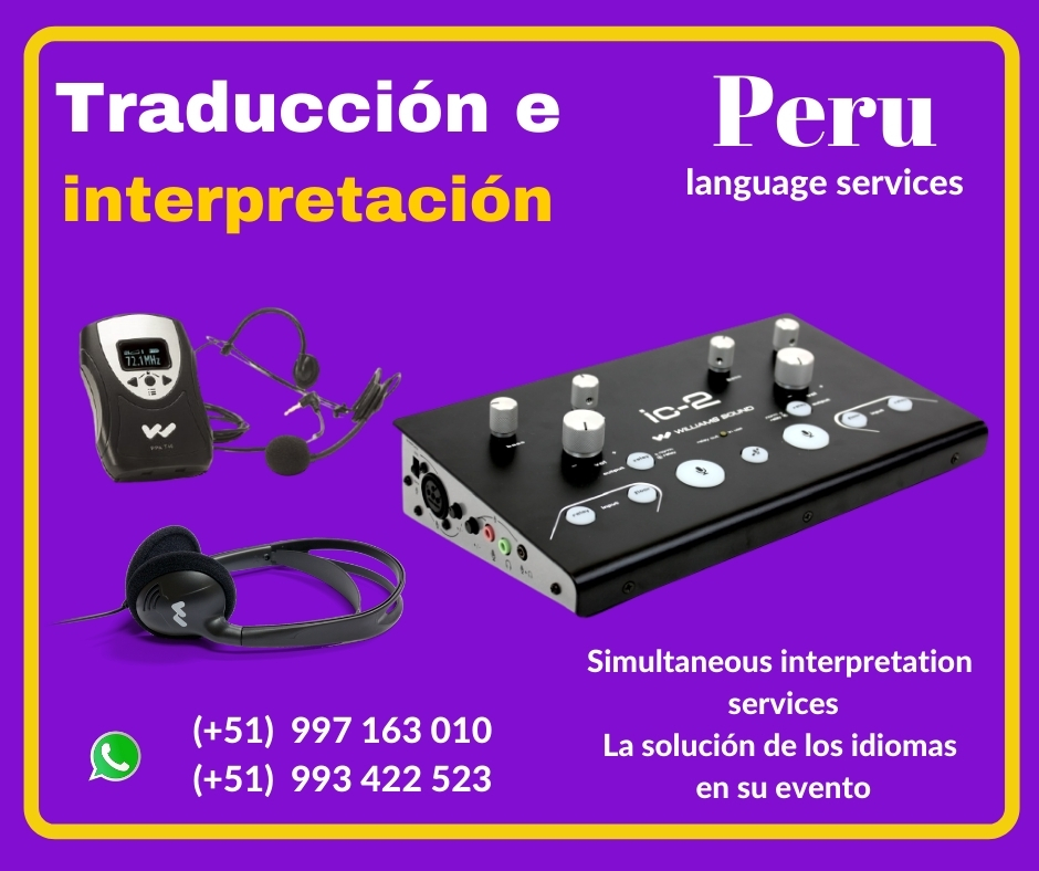 🥇 Traducción de idiomas eventos LIMA✅ C. (51) 997163010