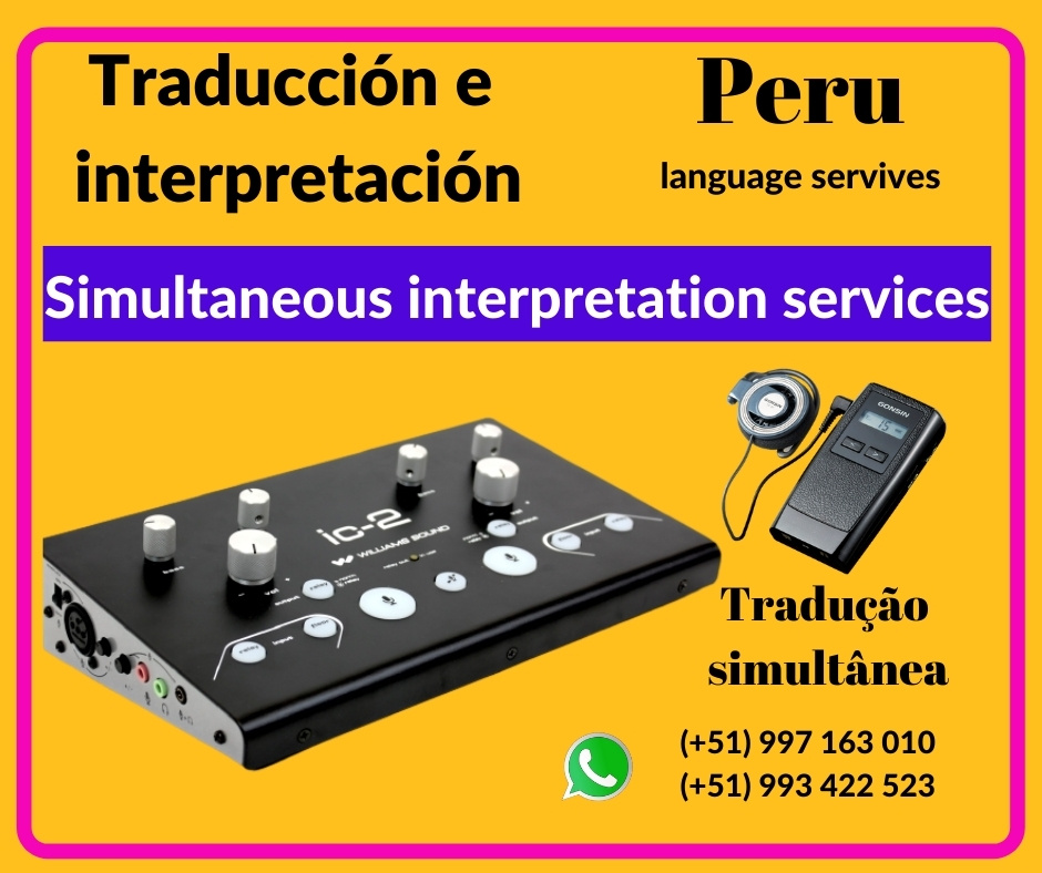 🥇Traducción idiomas eventos LIMA / PIURA/ CUSCO