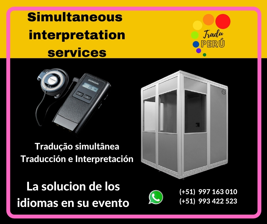 🥇Traducción idiomas eventos LIMA / PIURA/ CUSCO