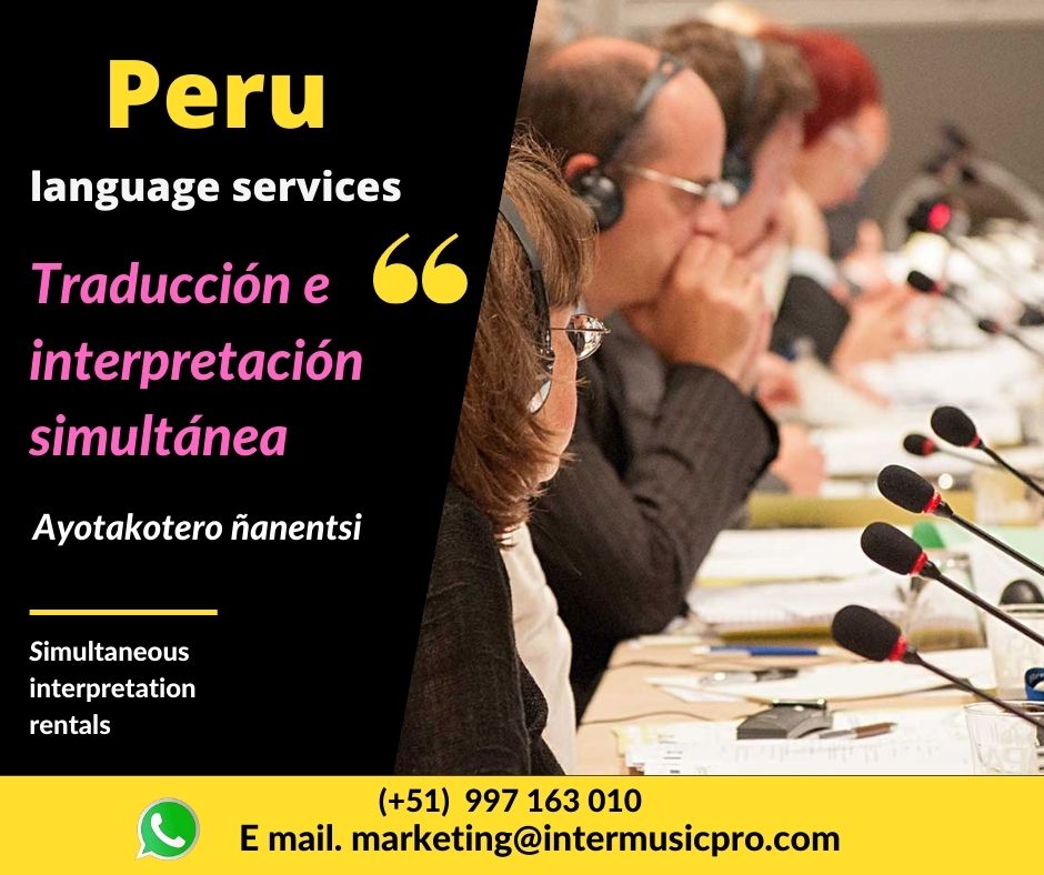 Interpretación Simultánea | Peru tradu | Lima ✅ 997163010