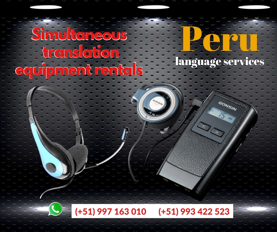 Alquiler auriculares traducción Lima ✅ C. ( 997163010