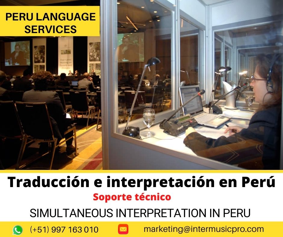 ✅We offer simultaneous interpretation in Lima – Peru