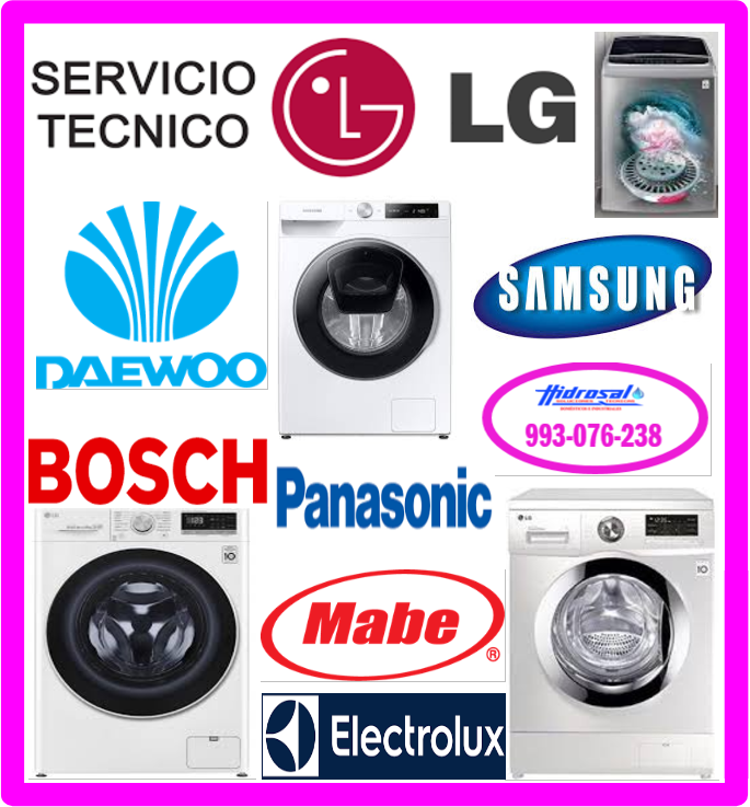 Técnicos de lavadoras Lg y reparaciones
