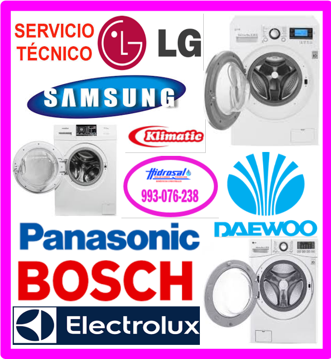 Técnicos de lavadoras Lg y reparaciones