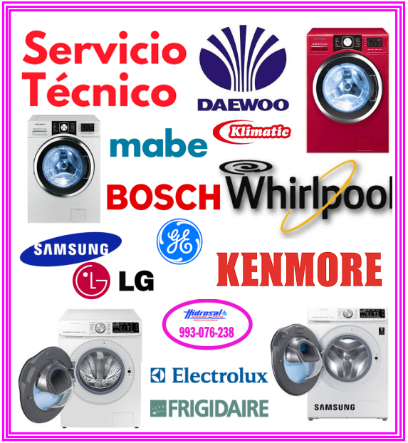 Técnicos de lavadoras Lg y reparaciones