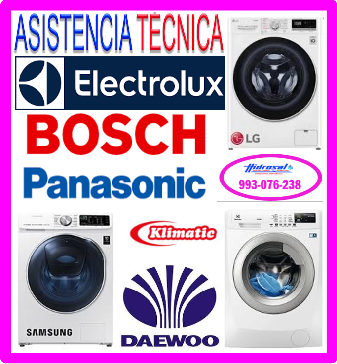 Mantenimiento de lavadoras Electrolux.