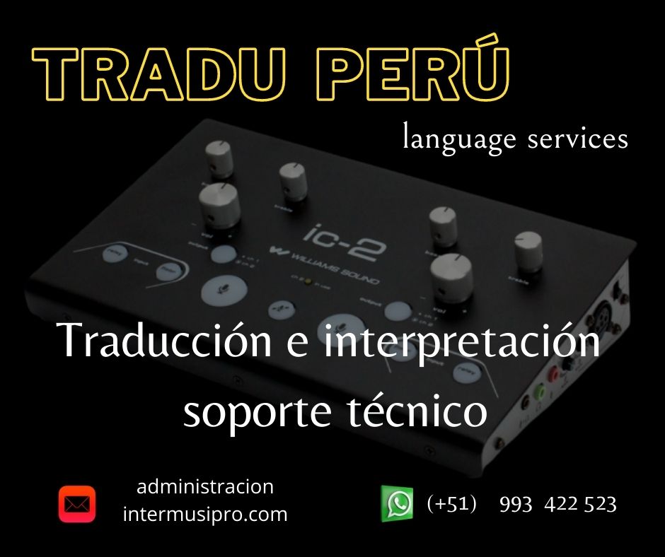 📌 Equipos portátiles para traducción /visita guiada LIMA.