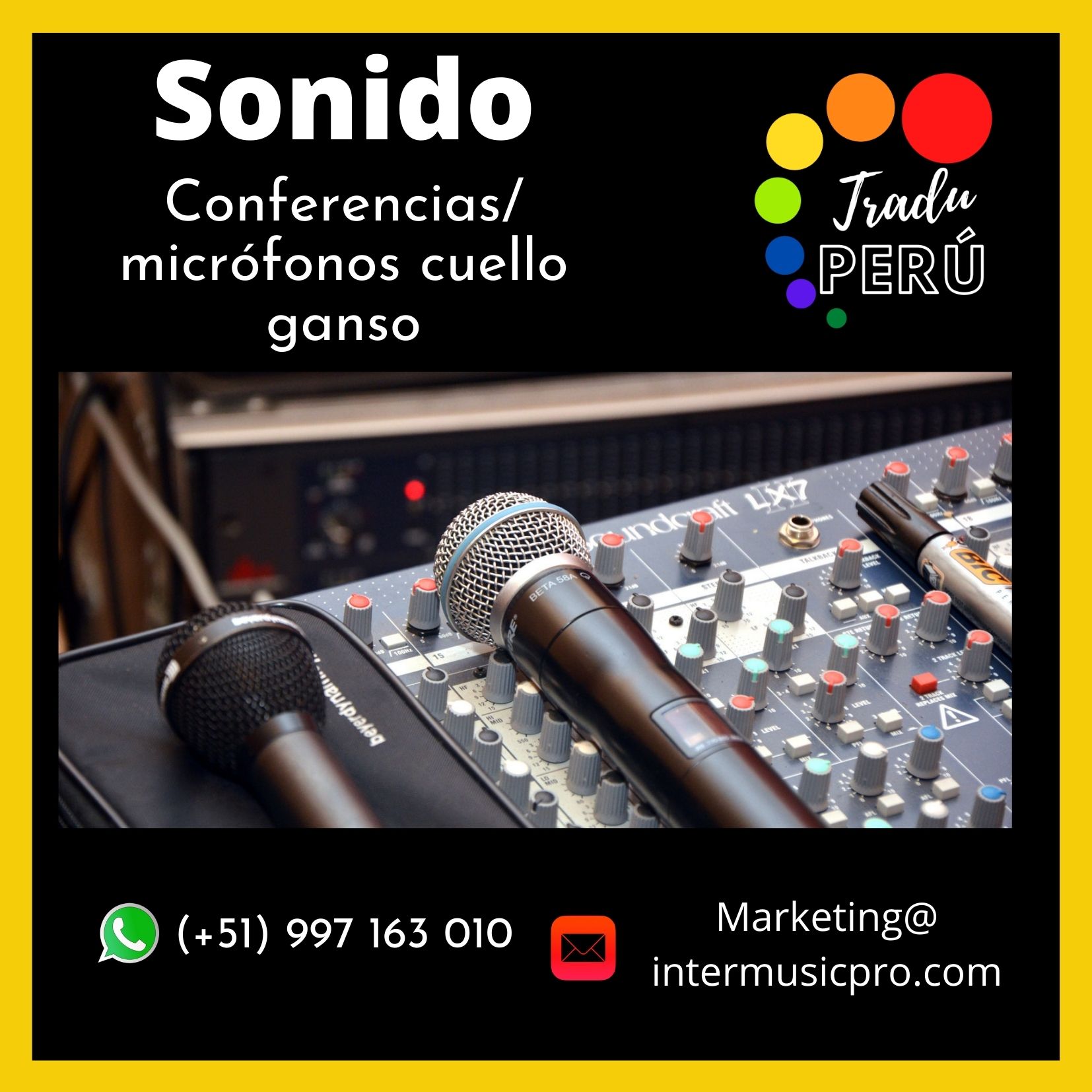 ✅ Equipos de sonido para eventos en LIMA / c. 997163010