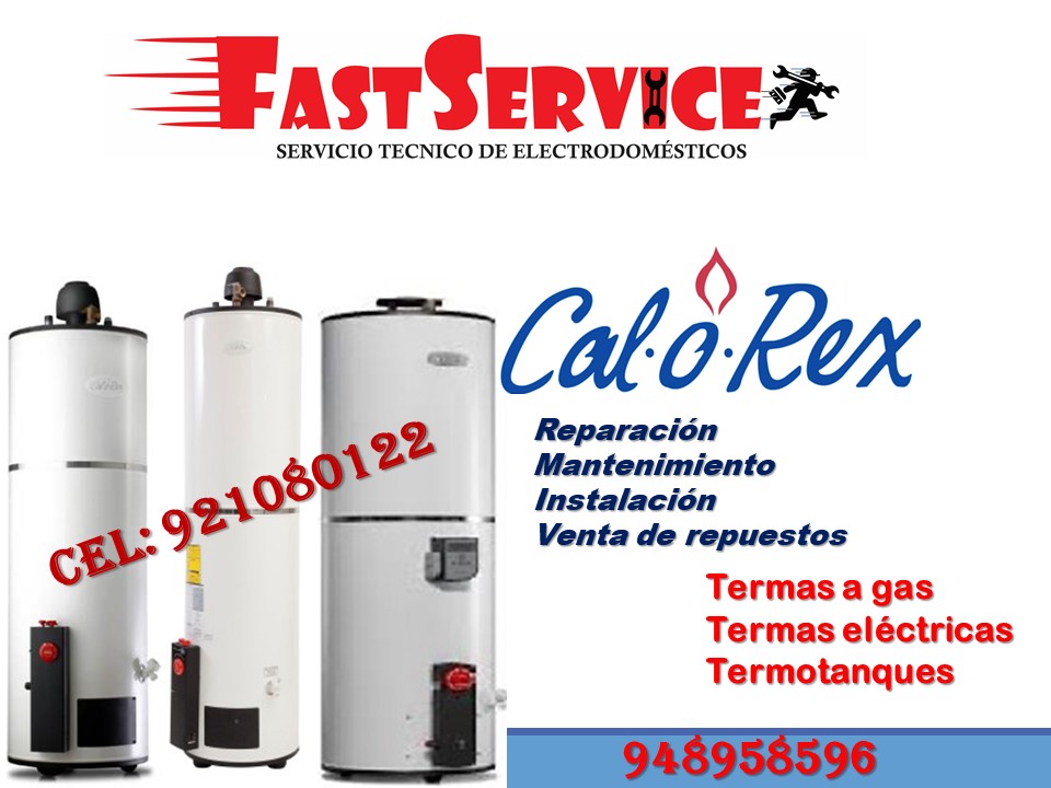 Reparación mantenimiento de termas CALOREX 977224316 lima
