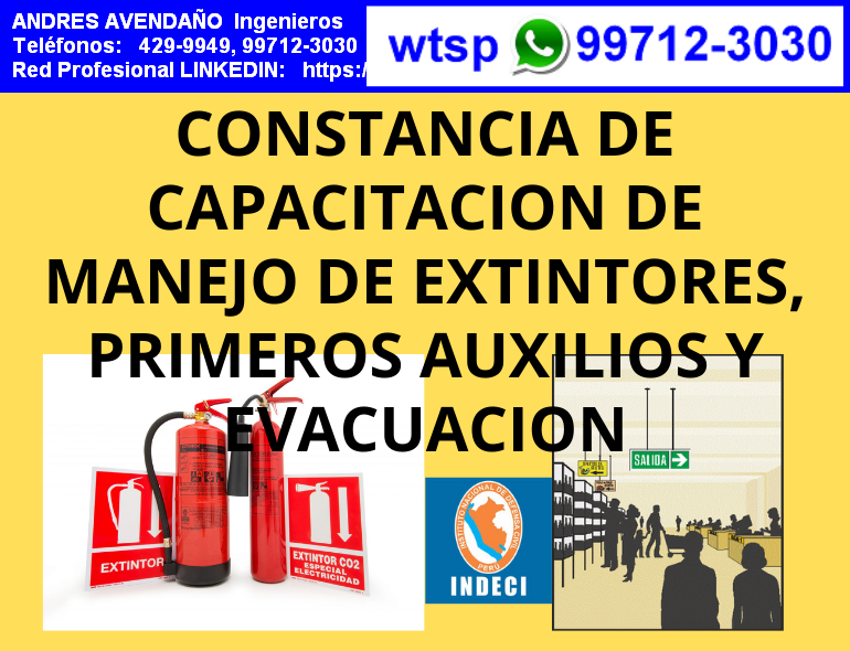 CAPACITACION USO DE EXTINTORES PRIMEROS AUXILIOS EVACUACION