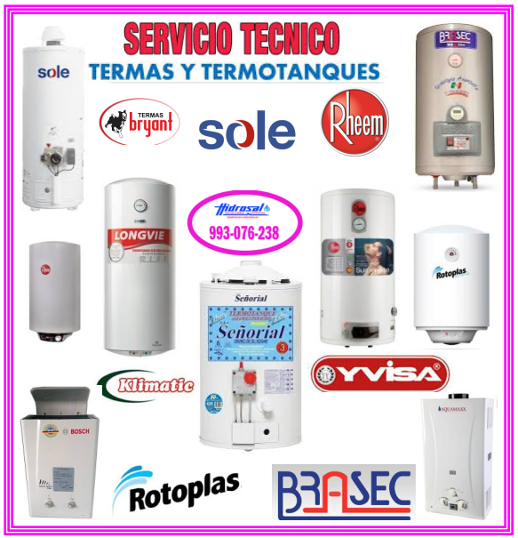 Reparaciones de termas a gas 993076238