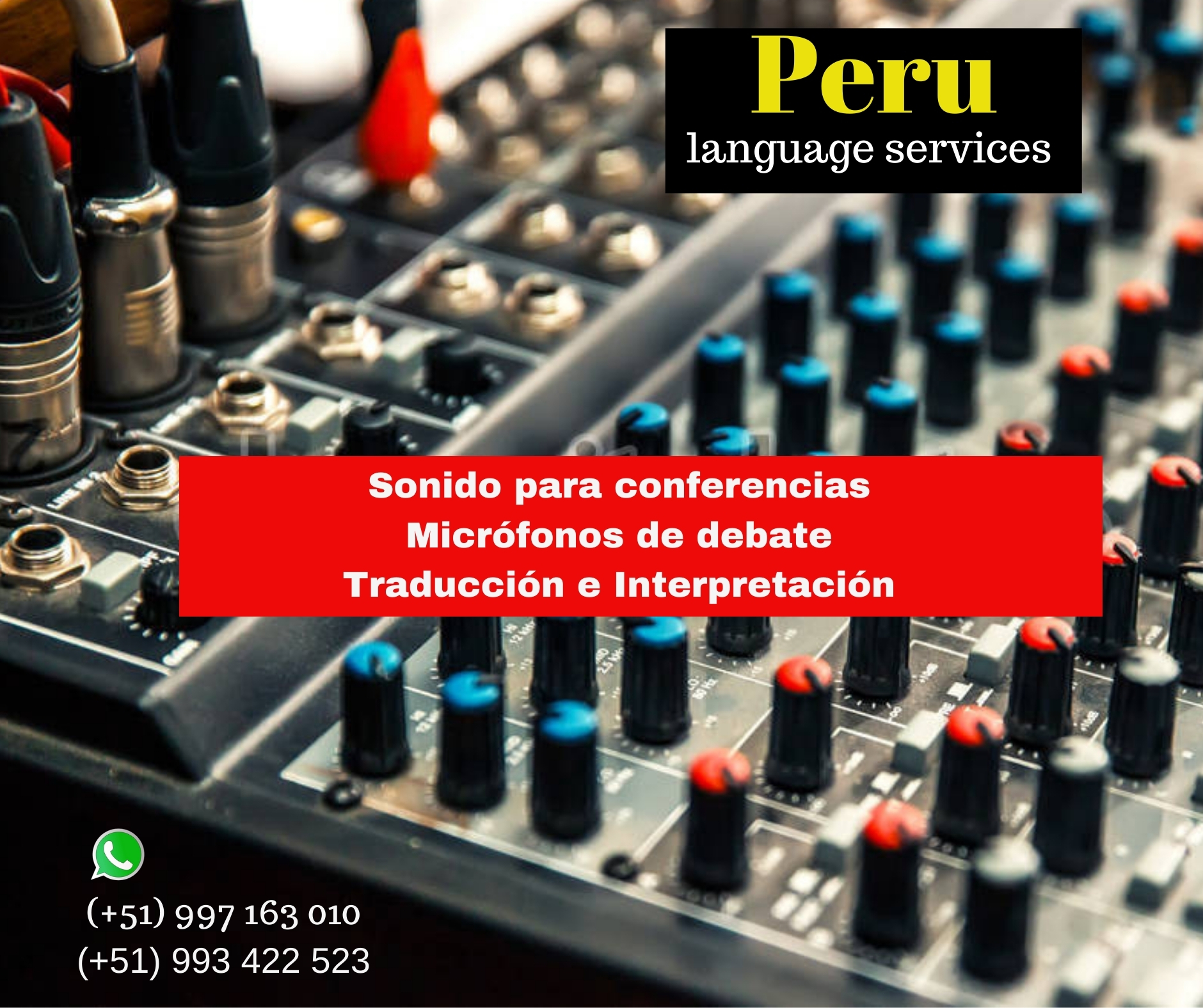 Traducción de idiomas para eventos LIMA ✅ 997163010