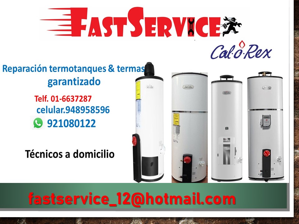 Servicio técnico AUTORIZADAO DE TERMAS CALOREX EN LIMA