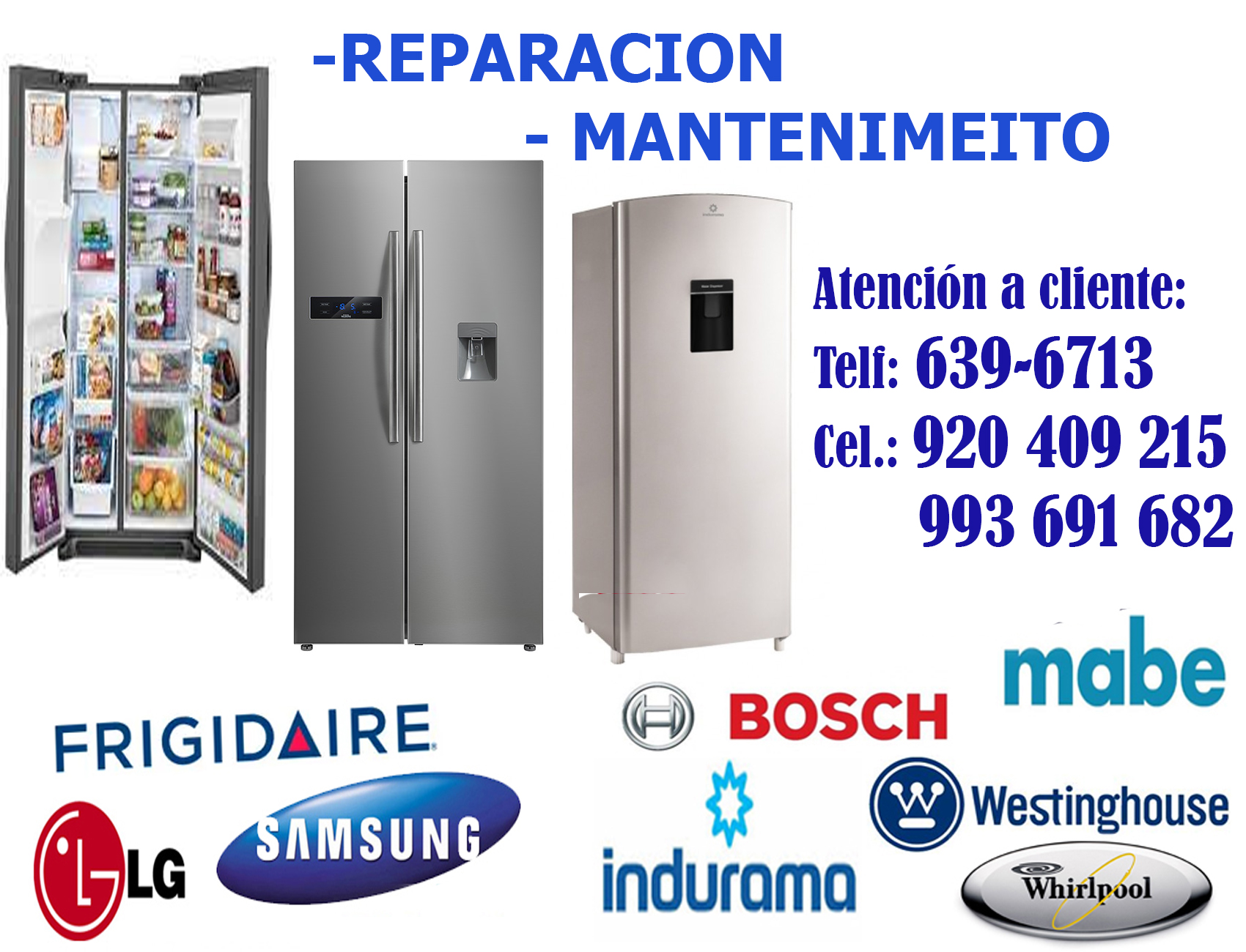 WHESTINHOUSE REFRIGERADORAS WHIRLPOOL 639-6713 REPARACIÓN