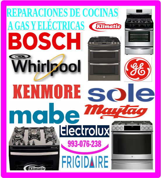 Reparaciones de cocinas a gas 993076238