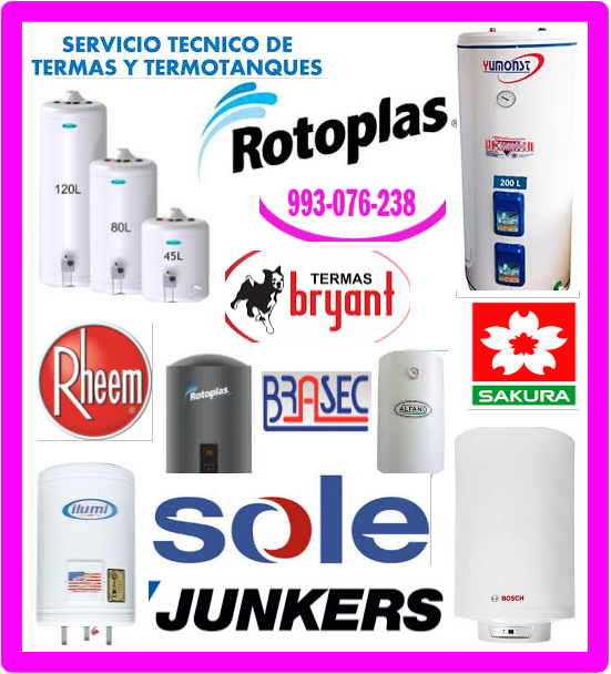 Reparaciones de termas Sakura 993076238