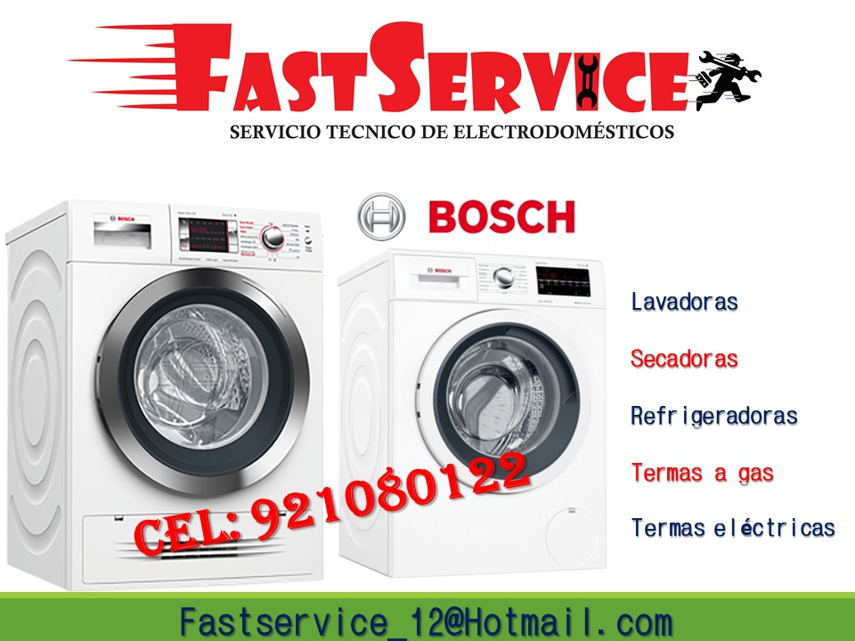 Servicio Técnico reparación (Lavadoras BOSCH) A DOMICILIO