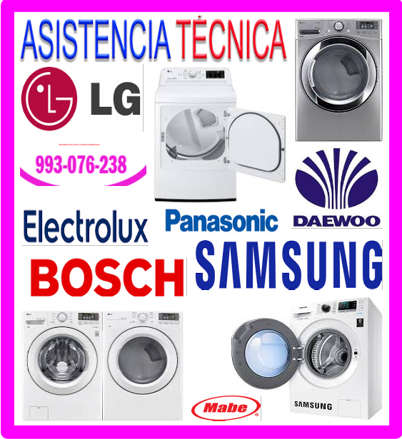 Reparaciones de lavasecas Lg