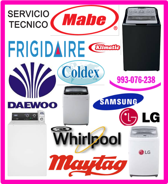 Servicio técnico lavadoras Frigidaire