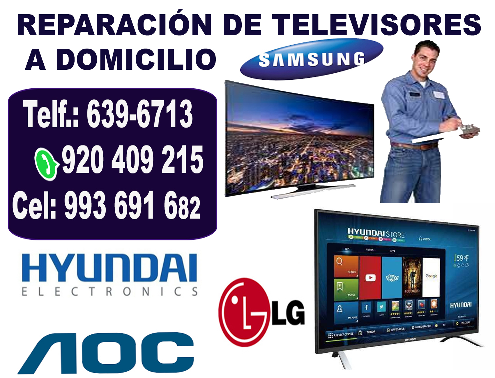TÉCNICOS TELEVISORES 920409215, SERVICIO TÉCNICO
