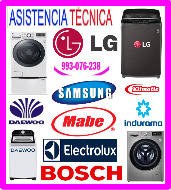 Mantenimiento lavadoras Lg