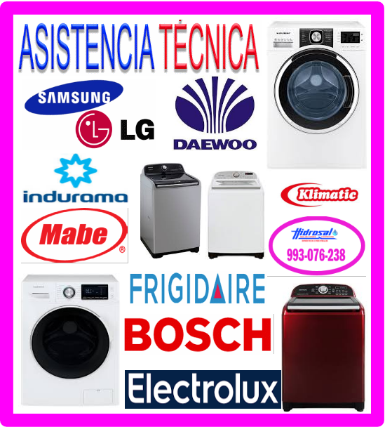 Mantenimiento lavadoras Lg