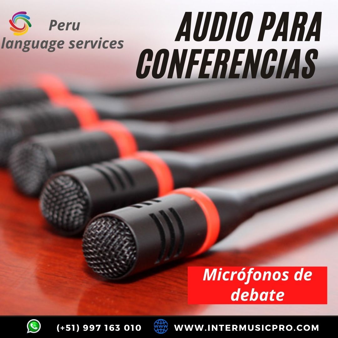 Micrófonos cuello de ganso en LIMA / PIURA / CUSCO / EVENTOS
