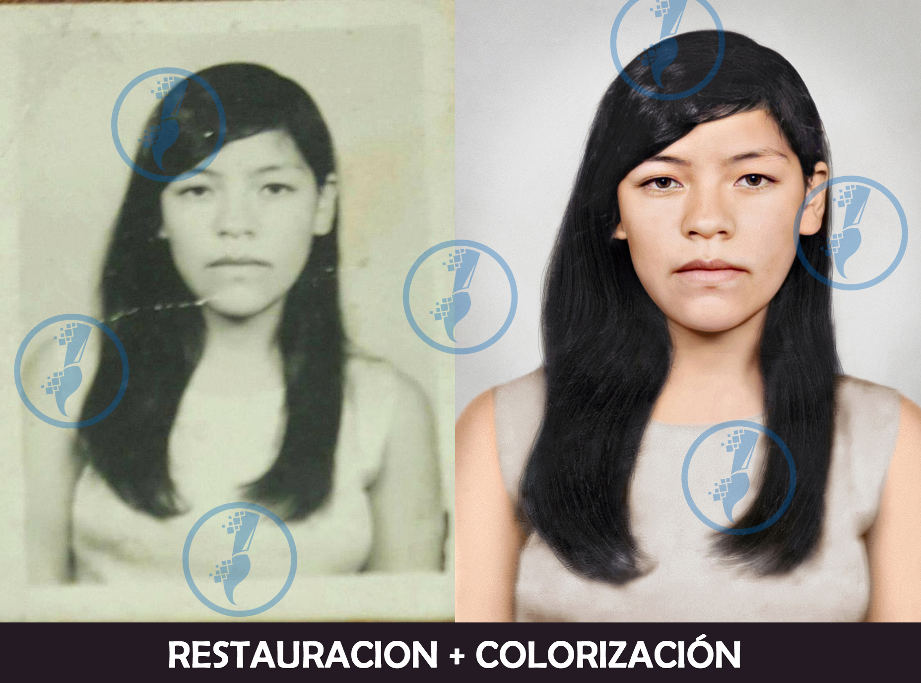Restauración de fotos, retoque y colorización.