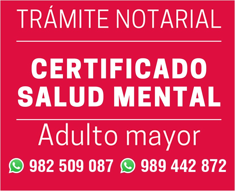 CERTIFICADO SALUD MENTAL