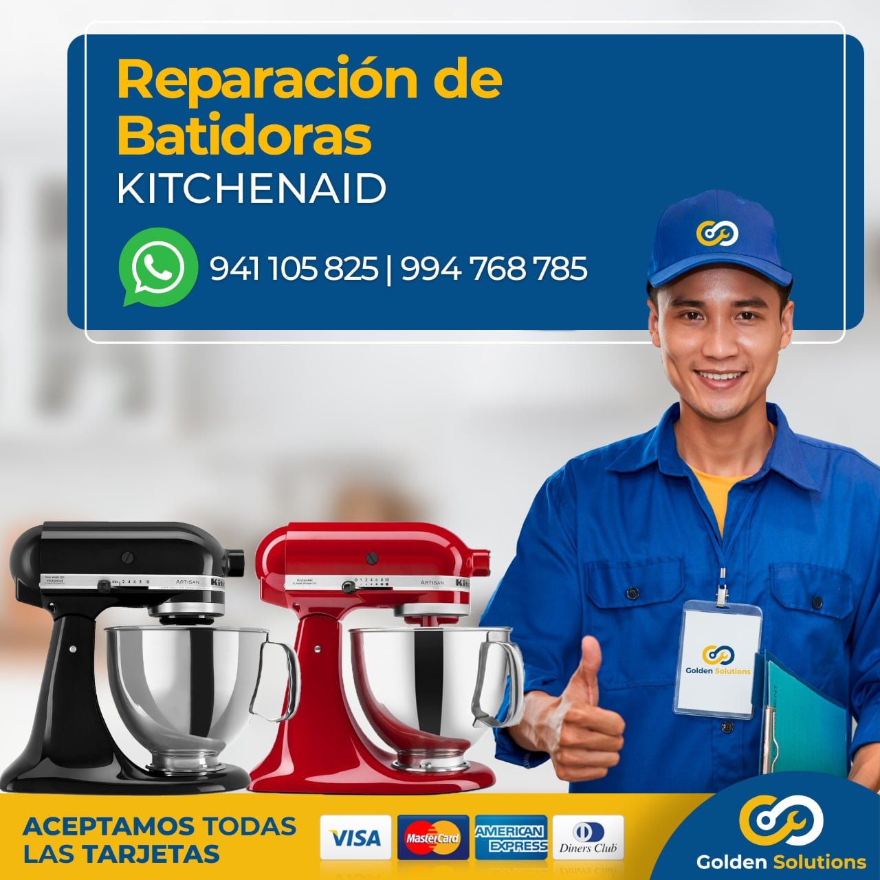 Servicio Técnico Batidoras KitchenAid a Domicilio