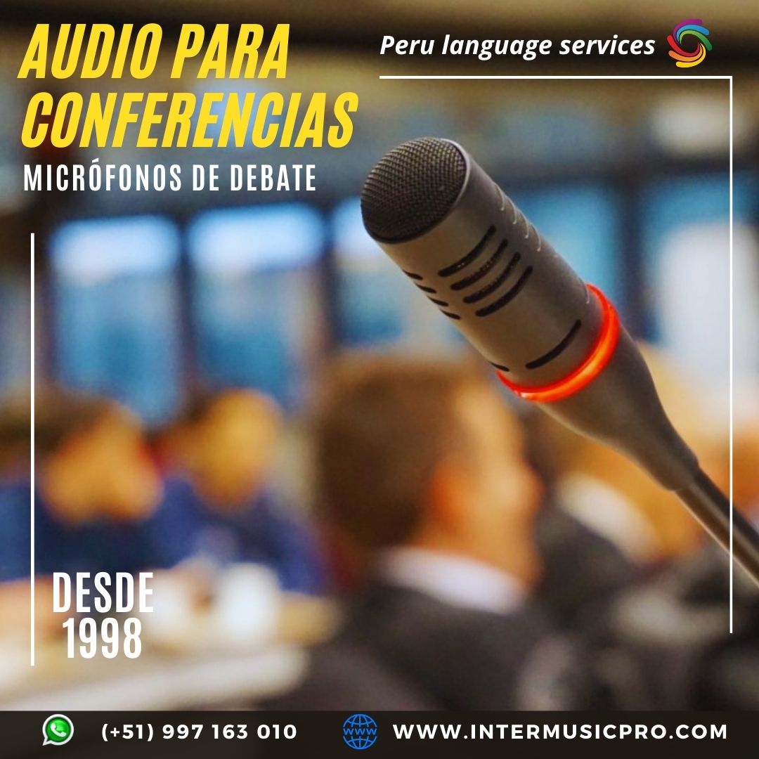 Micrófonos cuello de ganso en LIMA / PIURA / CUSCO / EVENTOS