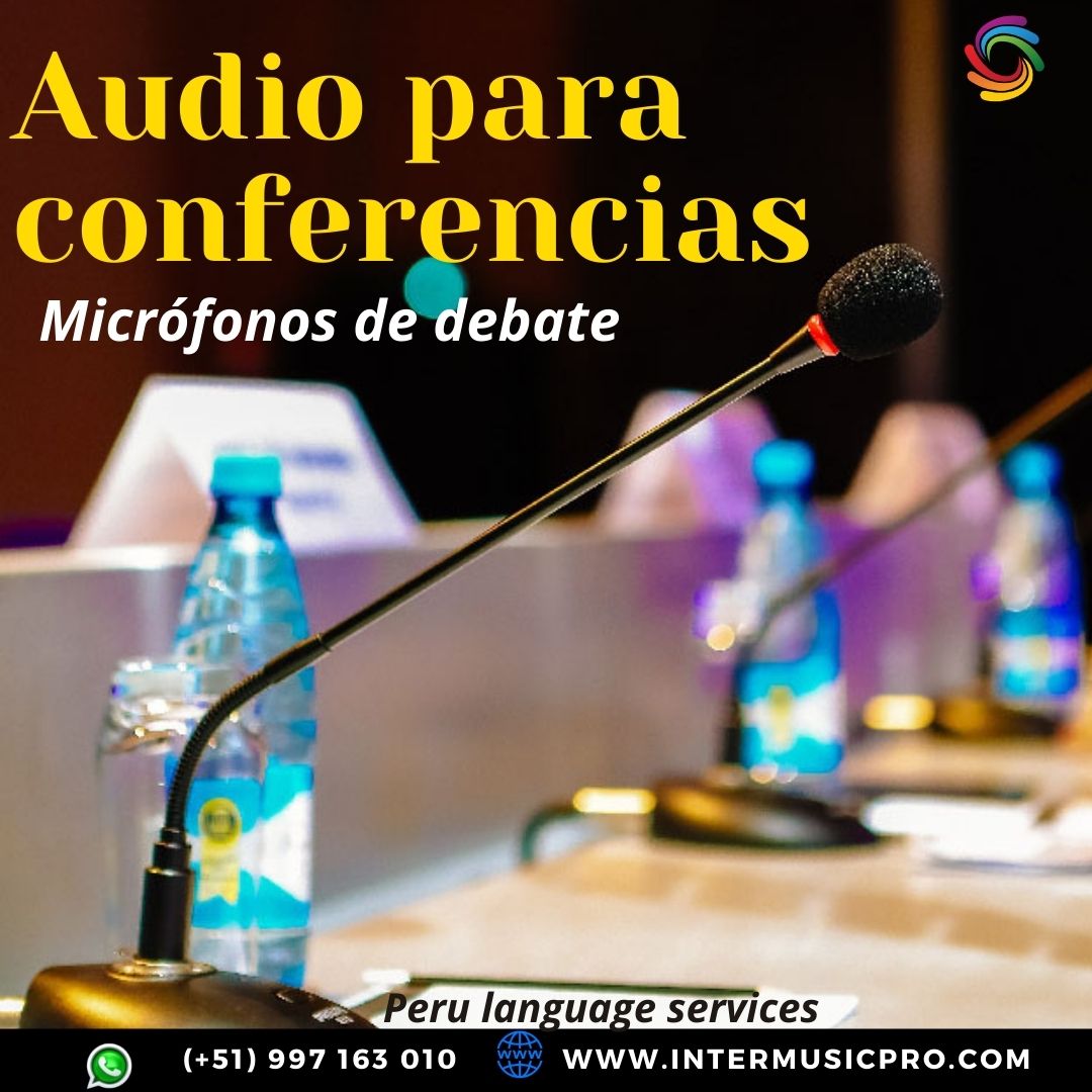 Micrófonos cuello de ganso en LIMA / PIURA / CUSCO / EVENTOS