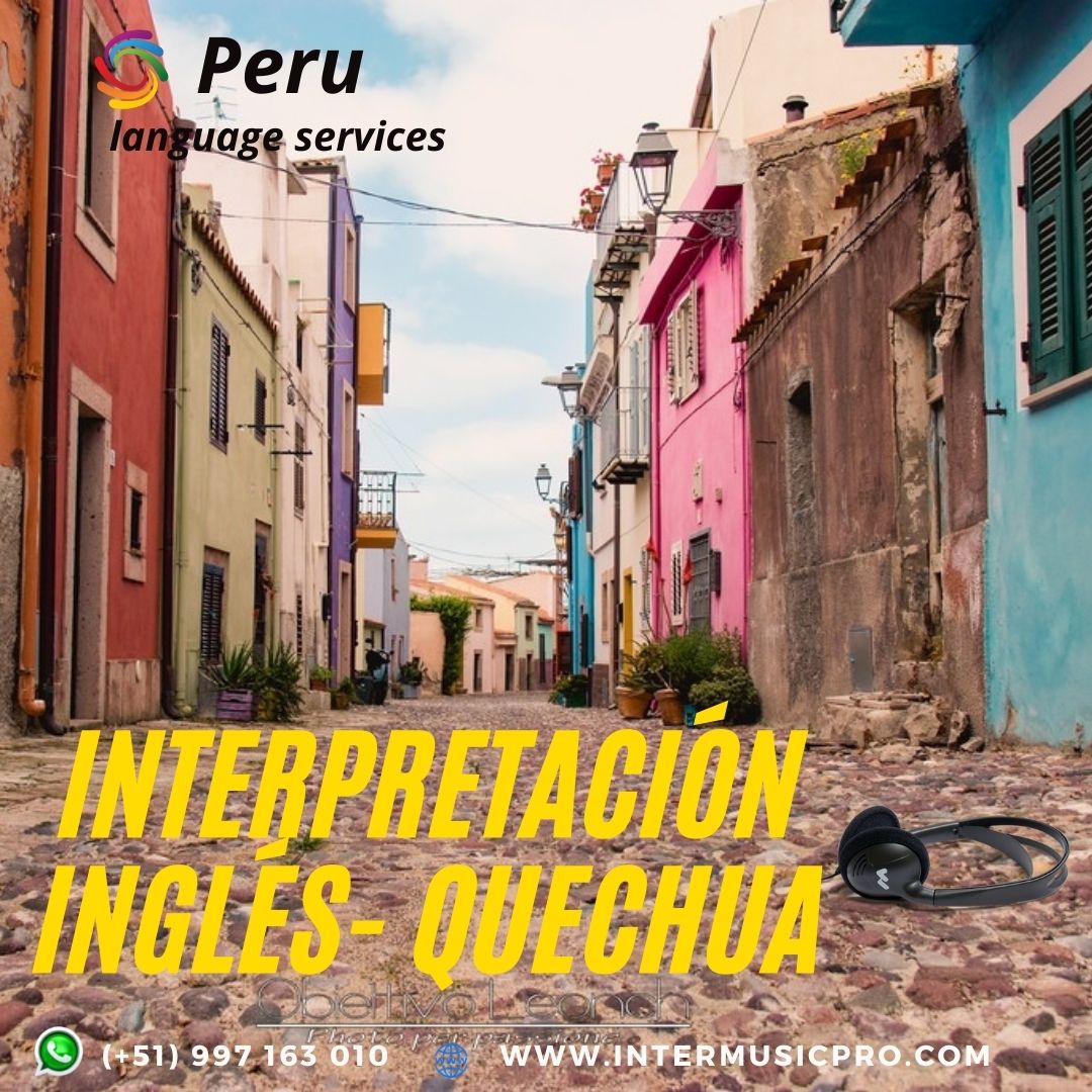 TRADUCTOR QUECHA INGLES ESPAÑOL ✅ 997163010