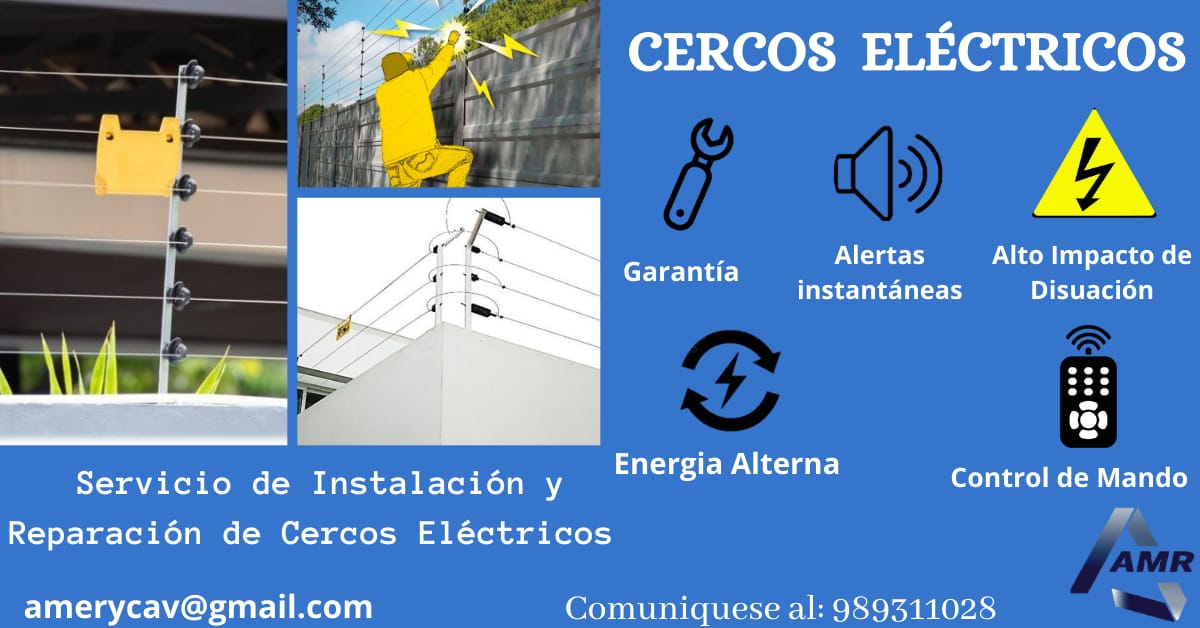 REPARACIONES,MANTENIMIENTO DE CERCOS ELÉCTRICOS 989311028