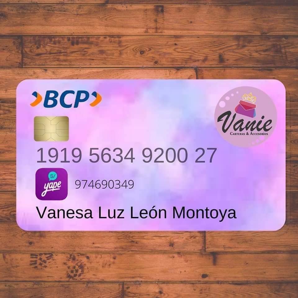 tarjetitas personalizadas de banco