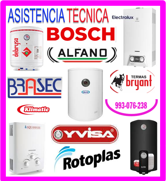 Reparaciones termas a gas Bosch