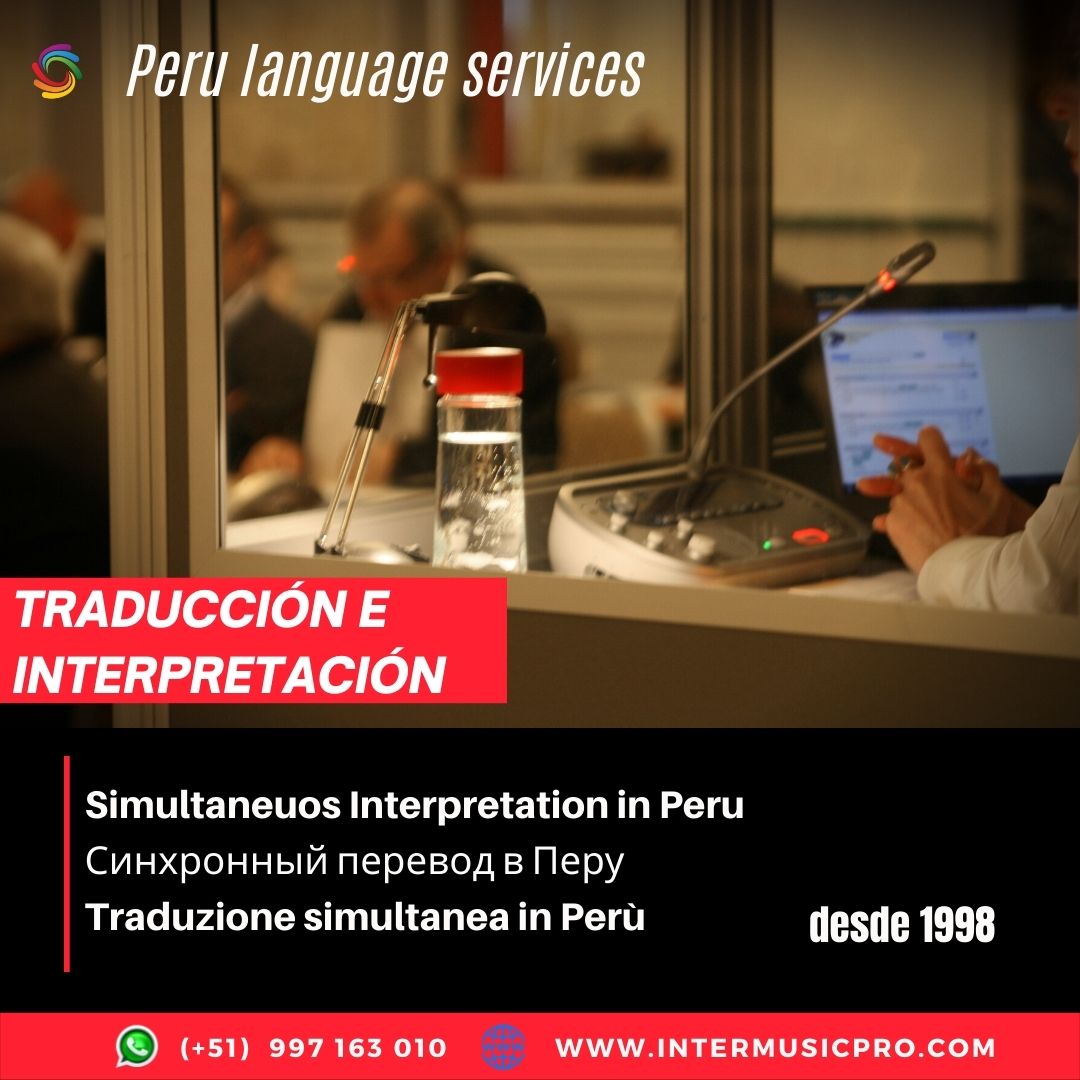 Traducción simultánea Virtual y presencial LIMA ✅ 997163010