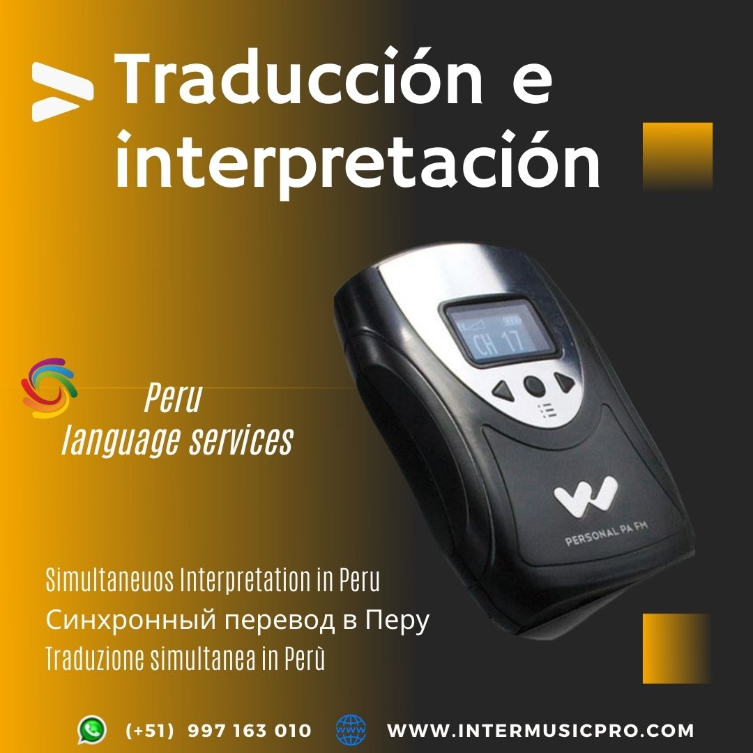 Traducción simultánea Virtual y presencial LIMA ✅ 997163010